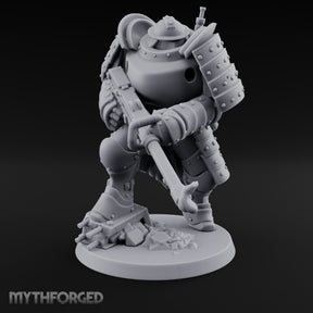 Shotgun Levelling Stomping Heavy Trooper Miniature for Dungeons and Dragons, Pathfinder or other TTRPGs