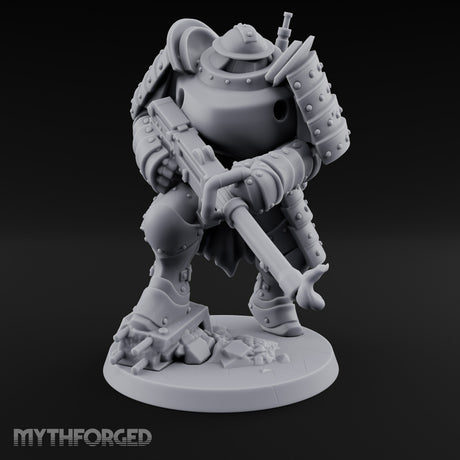 Shotgun Levelling Stomping Heavy Trooper Miniature for Dungeons and Dragons, Pathfinder or other TTRPGs