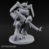 Shotgun Levelling Stomping Heavy Trooper Miniature for Dungeons and Dragons, Pathfinder or other TTRPGs