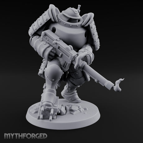 Shotgun Levelling Stomping Heavy Trooper Miniature for Dungeons and Dragons, Pathfinder or other TTRPGs