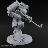 Shotgun Levelling Stomping Heavy Trooper Miniature for Dungeons and Dragons, Pathfinder or other TTRPGs