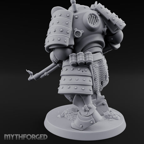 Shotgun Levelling Stomping Heavy Trooper Miniature for Dungeons and Dragons, Pathfinder or other TTRPGs