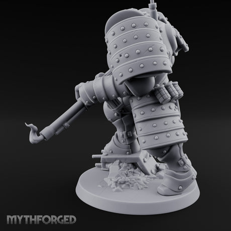 Shotgun Levelling Stomping Heavy Trooper Miniature for Dungeons and Dragons, Pathfinder or other TTRPGs