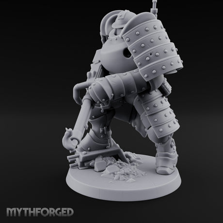 Shotgun Levelling Stomping Heavy Trooper Miniature for Dungeons and Dragons, Pathfinder or other TTRPGs