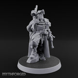 Shotgun Shouldered Cross Bearing Human Priest Miniature for Dungeons and Dragons, Pathfinder or other TTRPGs