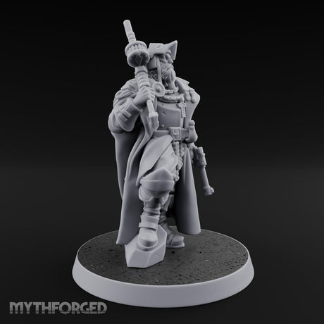 Shotgun Shouldered Cross Bearing Human Priest Miniature for Dungeons and Dragons, Pathfinder or other TTRPGs