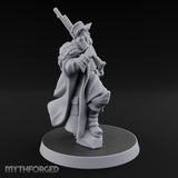 Shotgun Shouldered Cross Bearing Human Priest Miniature for Dungeons and Dragons, Pathfinder or other TTRPGs