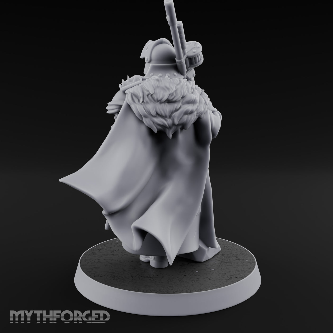 Shotgun Shouldered Cross Bearing Human Priest Miniature for Dungeons and Dragons, Pathfinder or other TTRPGs