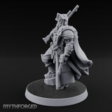 Shotgun Shouldered Cross Bearing Human Priest Miniature for Dungeons and Dragons, Pathfinder or other TTRPGs