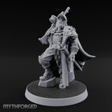 Shotgun Shouldered Cross Bearing Human Priest Miniature for Dungeons and Dragons, Pathfinder or other TTRPGs