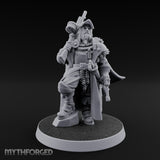 Shotgun Shouldered Cross Bearing Human Priest Miniature for Dungeons and Dragons, Pathfinder or other TTRPGs