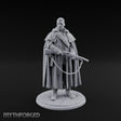 Shotgun-Slung Cape-Flowing Human Wanderer Miniature for Dungeons and Dragons, Pathfinder or other TTRPGs