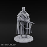 Shotgun-Slung Cape-Flowing Human Wanderer Miniature for Dungeons and Dragons, Pathfinder or other TTRPGs