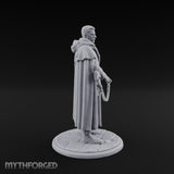 Shotgun-Slung Cape-Flowing Human Wanderer Miniature for Dungeons and Dragons, Pathfinder or other TTRPGs