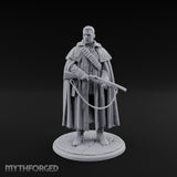 Shotgun-Slung Cape-Flowing Human Wanderer Miniature for Dungeons and Dragons, Pathfinder or other TTRPGs