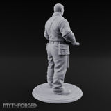 Shovel Gripping Human Gravedigger Miniature for Dungeons and Dragons, Pathfinder or other TTRPGs