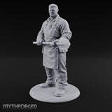 Shovel Gripping Human Gravedigger Miniature for Dungeons and Dragons, Pathfinder or other TTRPGs