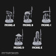 Spore Spearing Mushroom Warriors Miniature for Dungeons and Dragons, Pathfinder or other TTRPGs