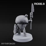 Spore Spearing Mushroom Warrior B Miniature for Dungeons and Dragons, Pathfinder or other TTRPGs