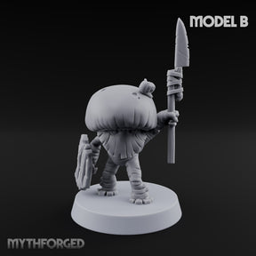 Spore Spearing Mushroom Warrior B Miniature for Dungeons and Dragons, Pathfinder or other TTRPGs