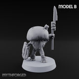 Spore Spearing Mushroom Warrior B Miniature for Dungeons and Dragons, Pathfinder or other TTRPGs