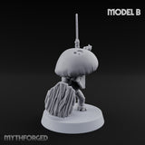 Spore Spearing Mushroom Warrior B Miniature for Dungeons and Dragons, Pathfinder or other TTRPGs