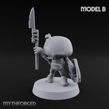 Spore Spearing Mushroom Warrior B Miniature for Dungeons and Dragons, Pathfinder or other TTRPGs