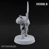 Spore Spearing Mushroom Warrior B Miniature for Dungeons and Dragons, Pathfinder or other TTRPGs