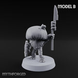 Spore Spearing Mushroom Warrior B Miniature for Dungeons and Dragons, Pathfinder or other TTRPGs