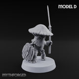 Spore Spearing Mushroom Warrior D Miniature for Dungeons and Dragons, Pathfinder or other TTRPGs