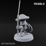 Spore Spearing Mushroom Warrior D Miniature for Dungeons and Dragons, Pathfinder or other TTRPGs