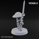 Spore Spearing Mushroom Warrior D Miniature for Dungeons and Dragons, Pathfinder or other TTRPGs