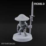 Spore Spearing Mushroom Warrior D Miniature for Dungeons and Dragons, Pathfinder or other TTRPGs