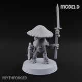 Spore Spearing Mushroom Warrior D Miniature for Dungeons and Dragons, Pathfinder or other TTRPGs