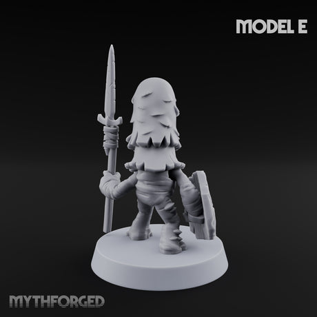 Spore Spearing Mushroom Warrior E Miniature for Dungeons and Dragons, Pathfinder or other TTRPGs