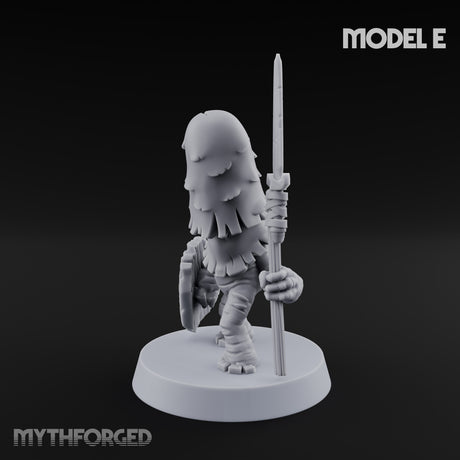 Spore Spearing Mushroom Warrior E Miniature for Dungeons and Dragons, Pathfinder or other TTRPGs