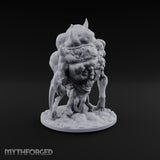 Heavy Lies the Chained Head Sibriex Fiend with Chained Bloated Head and Scythe Claw