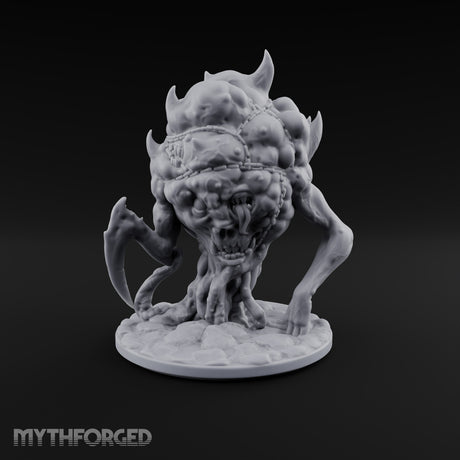 Heavy Lies the Chained Head Sibriex Fiend with Chained Bloated Head and Scythe Claw