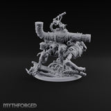 Scrapyard Stomper Warforged Four-Legged Siege Automaton with Cannon, Horn Pipe and Spotter