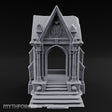 Sigil-Crowned Gothic-Arched Mausoleum Chapel Miniature for Dungeons and Dragons, Pathfinder or other TTRPGs