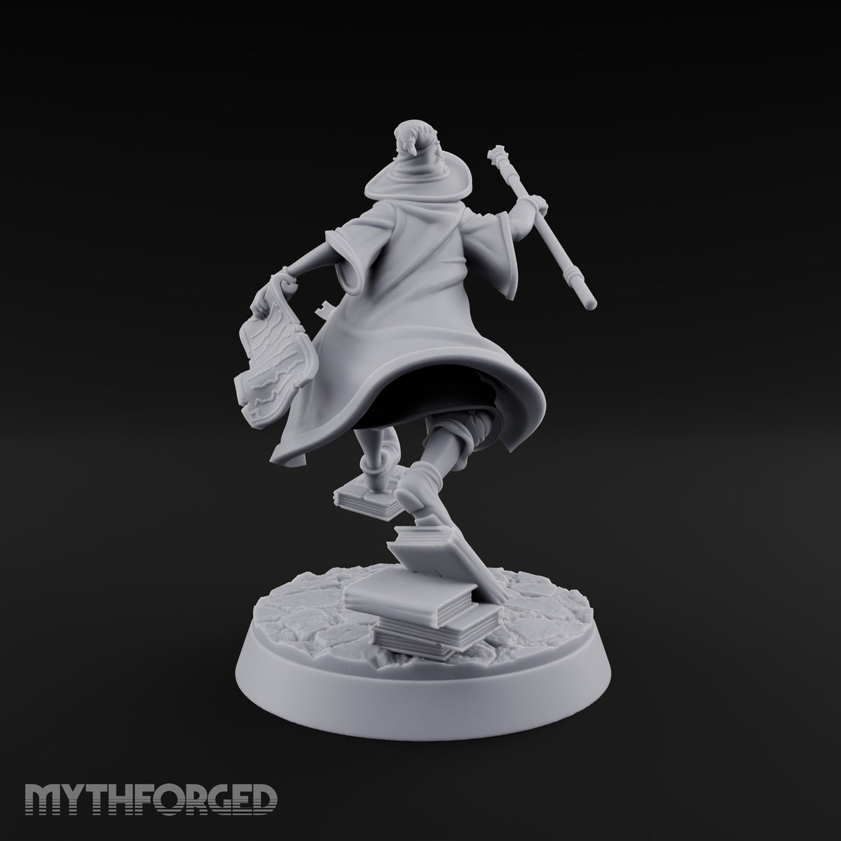 Late to Lecture, Tomes Underfoot Gnome Wizard