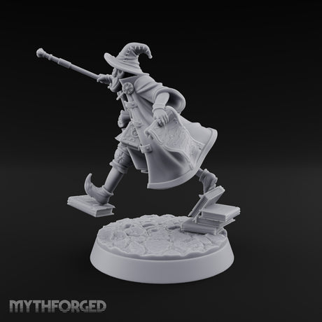 Late to Lecture, Tomes Underfoot Gnome Wizard