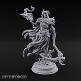 Spellbook Smoking Lich Necromancer Miniature for Dungeons and Dragons, Pathfinder or other TTRPGs