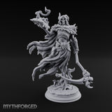 Spellbook Smoking Lich Necromancer Miniature for Dungeons and Dragons, Pathfinder or other TTRPGs