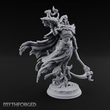 Spellbook Smoking Lich Necromancer Miniature for Dungeons and Dragons, Pathfinder or other TTRPGs