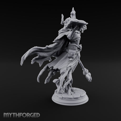 Spellbook Smoking Lich Necromancer Miniature for Dungeons and Dragons, Pathfinder or other TTRPGs