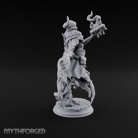 Spellbook Smoking Lich Necromancer Miniature for Dungeons and Dragons, Pathfinder or other TTRPGs