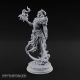 Spellbook Smoking Lich Necromancer Miniature for Dungeons and Dragons, Pathfinder or other TTRPGs