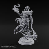 Spellbook Smoking Lich Necromancer Miniature for Dungeons and Dragons, Pathfinder or other TTRPGs