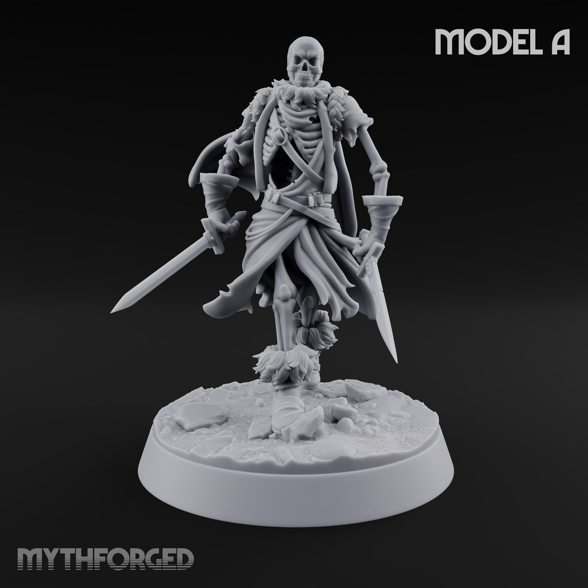 Bones Still Taking Orders Skeleton Warrior A — Twin Swords